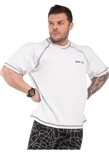 Naturel Bol Kesim Pamuklu Tişört Big Sam 3079