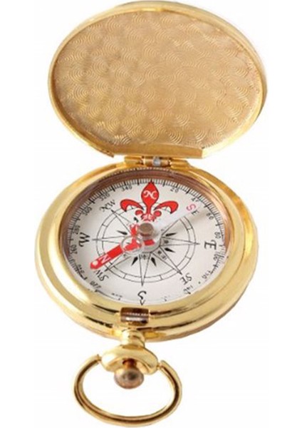 Hediye Sahibi Dekoratif Köstekli Pirinç Pusula