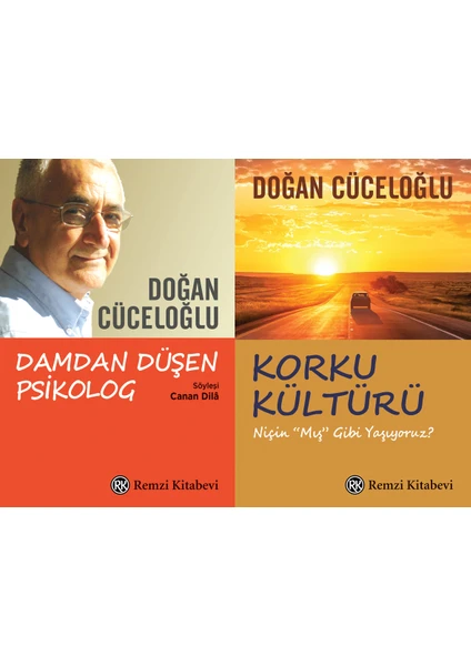 Doğan Cüceloğlu 2 Set Kitap ( Damdan Düşen Psikolog – Korku Kültürü )