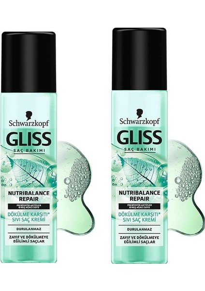 Sıvı Saç Kremi Nutri Balance 200 ml x 2