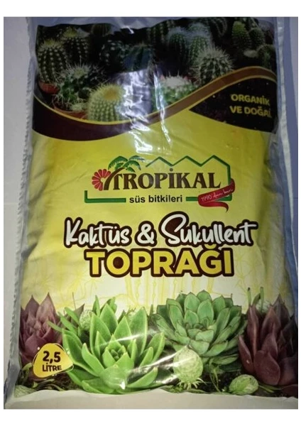 Kaktüs Sukulent Toprağı 2,5 Lt (Organik ve Doğal)