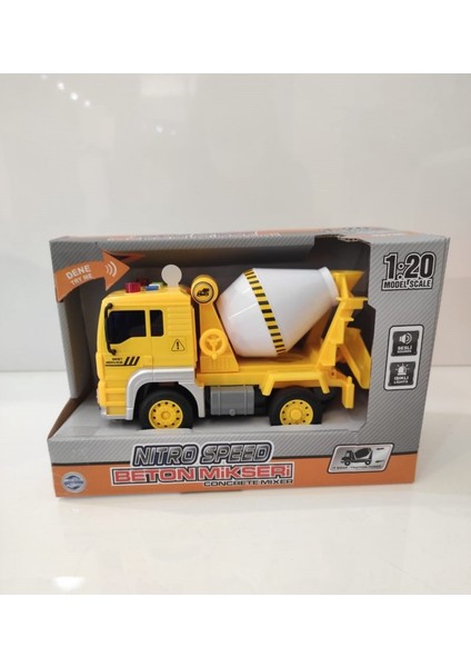 Nitro Oyuncak Speed 1:20 Beton Mikseri
