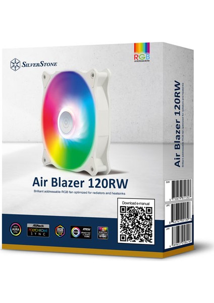 Air Blazer 120RW ARGB LED Beyaz 12cm Fan (SST-AB120RW-ARGB)