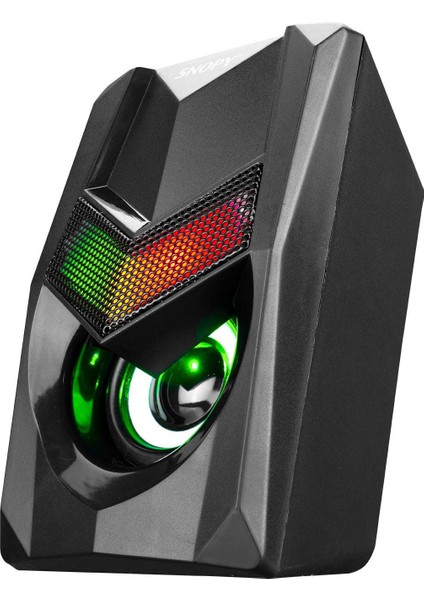 SN-X25 2.0 Rgb Işıklı 2X3W Siyah USB Speaker