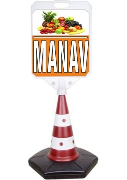 Manav Reklam Uyarı Yönlendirme Dubası 1 Adet A+ Plastik