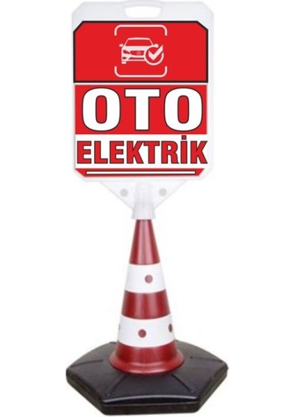Oto Elektrik Reklam Uyarı Yönlendirme Dubası 1 Adet A+ Plastik