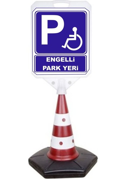 Engelli Park Yeri Reklam Uyarı Yönlendirme Dubası 1 Adet A+ Plastik