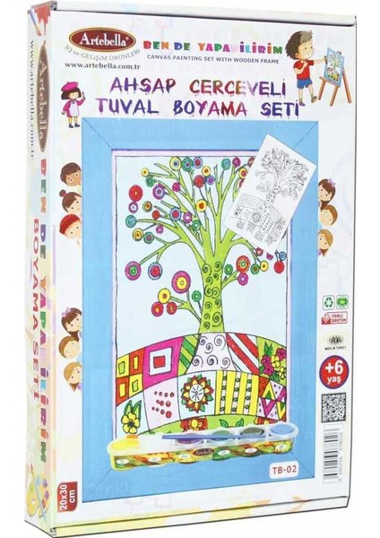 Tb-02  Tuval Boyama Seti 20X30 Cm