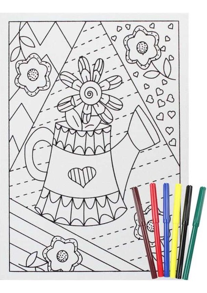 Tb-10 Mandala Tuval Boyama Seti 20X30 Cm fiyatları