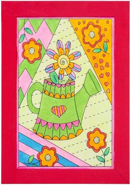 Tb-10 Mandala Tuval Boyama Seti 20X30 Cm modelleri