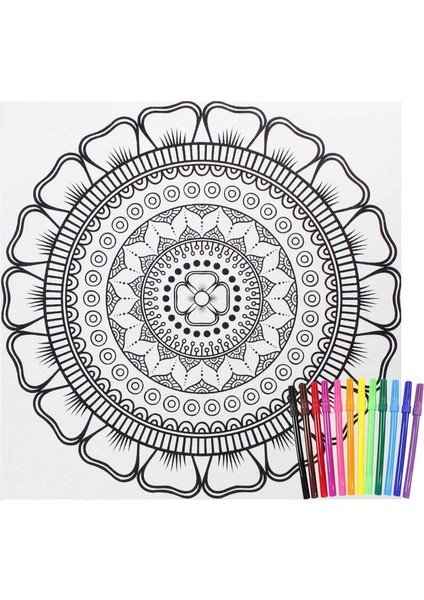 Km-03 Mandala Tuval Boyama Seti 32X32 Cm fiyatları