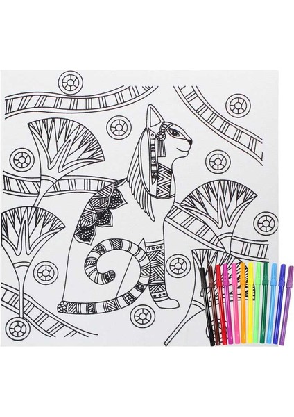 Km-08 Mandala Tuval Boyama Seti 32X32 Cm fiyatları