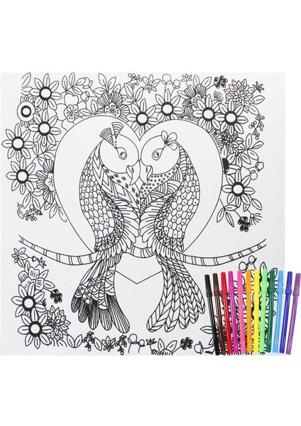 Artebella Km-09 Tuval Mandala Boyama Seti 32X32 Cm fiyatları