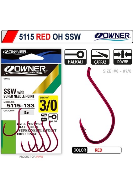 5115 Oh Ssw Red iğne