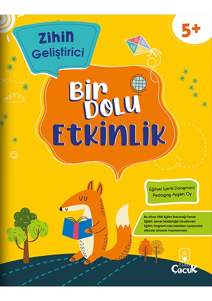 5+ Yaş Bilişsel Gelişimi Destekleyici “Bir Dolu Etkinlik” Eğitici, Eğlenceli Okul Öncesi Set 5 Kitap