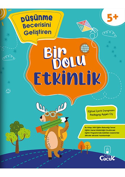 5+ Yaş Bilişsel Gelişimi Destekleyici “Bir Dolu Etkinlik” Eğitici, Eğlenceli Okul Öncesi Set 5 Kitap