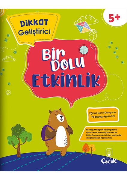 5+ Yaş Bilişsel Gelişimi Destekleyici “Bir Dolu Etkinlik” Eğitici, Eğlenceli Okul Öncesi Set 5 Kitap