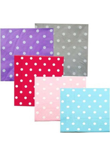 Peçete Puantiyeli Yeşil 33X33 Pk:20 fiyatları