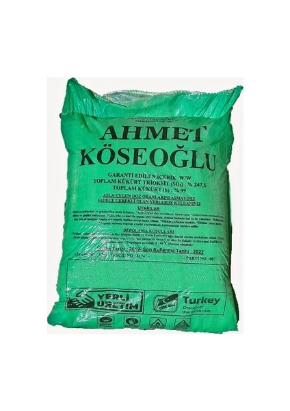 Tarımsal Amaçlı Kükürt 2.5 kg Köseoğlu