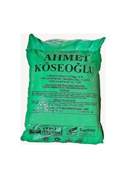 Kükürt Tarımsal Amaçlı 25 kg