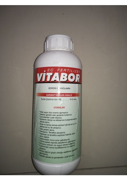 Vitabor % 10 Sıvı Bor Tüm Bitkiler Için 1litre