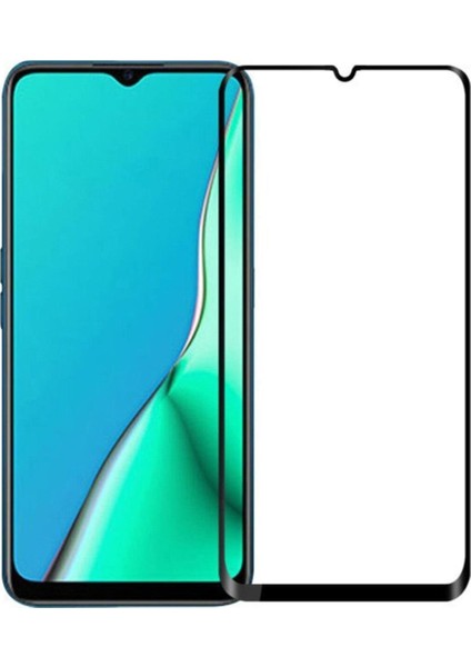 Oppo A9 2020 Tam Kaplayan Temperli Ekran Koruyucu Cam Şeffaf