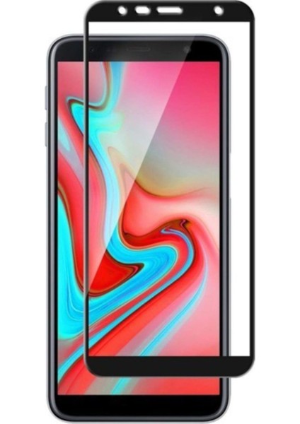 Samsung Galaxy J6 Plus Tam Kaplayan Temperli Ekran Koruyucu Cam Şeffaf