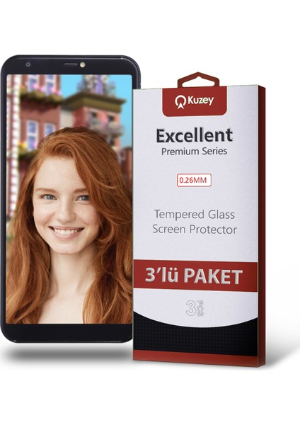 Vestel Venüs V6 Temperli Ekran Koruyucu Kırılmaz Cam Ekonomik 3'lü Paket Şeffaf fiyatları