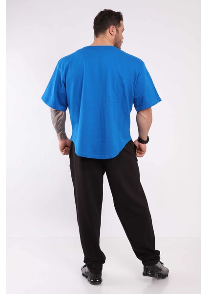 Oversize Antrenman Tişörtü Kalın Cardio Rag Top Big Sam 3209
