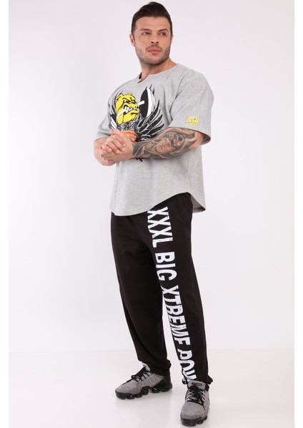Oversize Antrenman Tişörtü Kalın Cardio Rag Top Big Sam 3208 modelleri