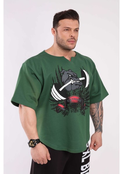 Oversize Antrenman Tişörtü Kalın Cardio Rag Top Big Sam 3210 fırsatları