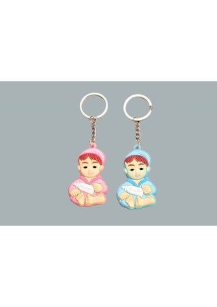 20 Adet Anahtarlık Bebek Pembe Pk10