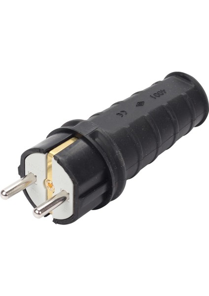 1X16A Kauçuk Topraklı Düz Fiş 4001