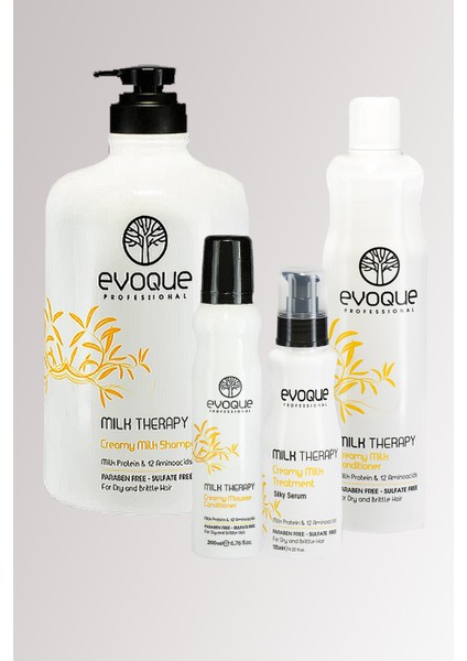Milk Therapy 2800 ml +Evoque Milk Thrapy Krem 400 ml +Köpük+Serum
