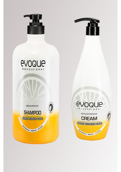 Smart Keratin Şampuan 2800 ml +Evoque Keratin Krem 1000 ml