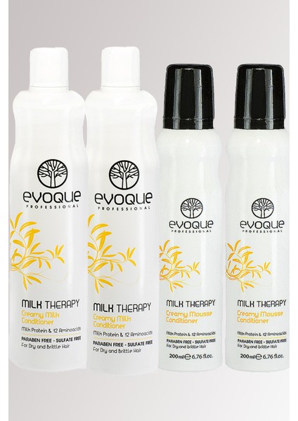 Milk Therapy Saç Kremi 400 ml x2 Bakım Köpüğü X 2