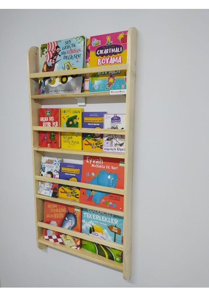 Montessori Çocuk Odası Eğitici Kitaplık Ahşap Duvar Rafı fiyatları