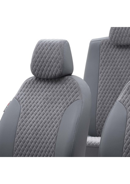 Mitsubishi Colt 2010-2014 Özel Üretim Koltuk Kılıfı Amsterdam Design Tay Tüyü Füme