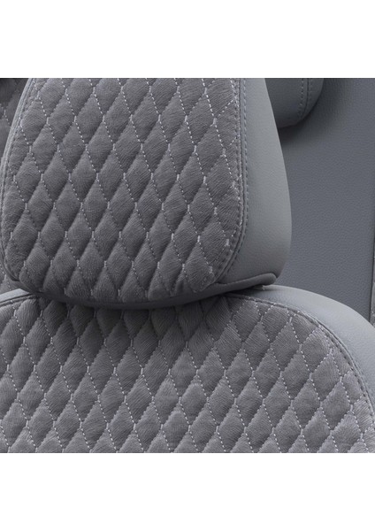 Opel Combo C 5 Kişi 2005-2012 Özel Üretim Koltuk Kılıfı Amsterdam Design Tay Tüyü Füme