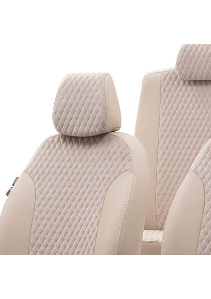 Seat Altea Xl 2004-2015 Özel Üretim Koltuk Kılıfı Amsterdam Design Tay Tüyü Bej