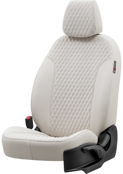 Seat Cordoba 2003-2009 Özel Üretim Koltuk Kılıfı Amsterdam Design Tay Tüyü Fildişi