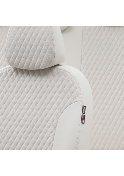 Seat Cordoba 2003-2009 Özel Üretim Koltuk Kılıfı Amsterdam Design Tay Tüyü Fildişi