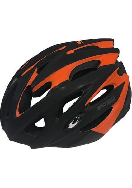 MV29 Unisex Işıklı Kask Siyah/Turuncu