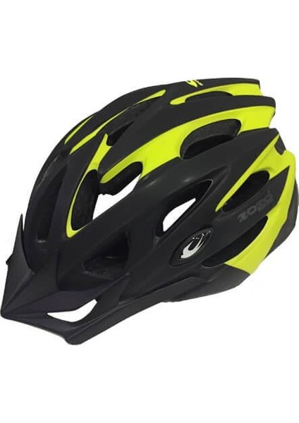 raptor MV29 Işıklı Unisex Kask 2021 Siyah/lime