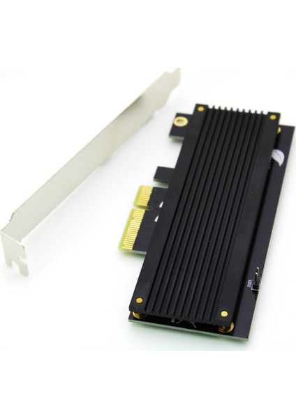 M.2 NVMe (M-Key) to PCI-e 3.0 X4 Alüminyum Soğutuculu Dönüştürücü Çevirici Adaptör