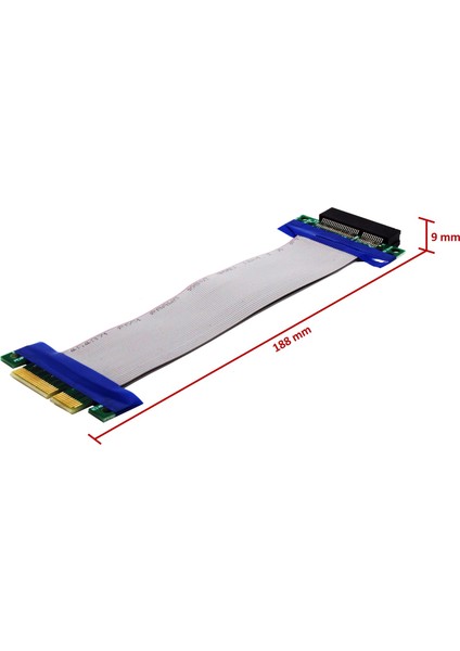 PCIe x4 (Erkek) to PCIe x4 (Dişi) Uzatma Kablosu