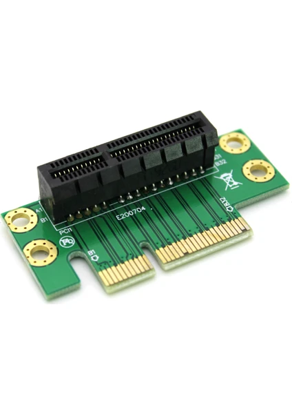 PCI-e X4 (Erkek) to PCI-e X4 (Dişi) 90 Derece Açı Dönüştürücü Adaptör