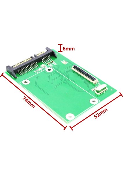 1.8" ZIF(CE) to SATA Çevirici Dönüştürücü Adaptör Kart