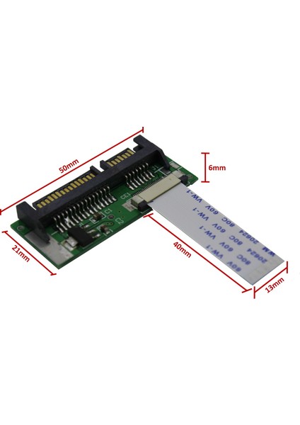 24 Pin LIF MacBook Air SSD HDD to SATA Çevirici Dönüştürücü Adaptör Kart