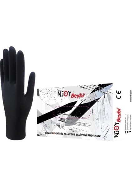 N Joy Siyah Eldiven 100'LÜ
